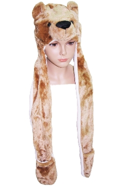 CAPPELLO ORSO CON SCALDAMANI